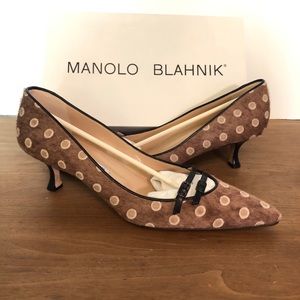 Manolo Blahnik pony kitten heels. New in box! 39.5